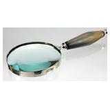 Vtg. Bull Horn Hand Magnifying Eye Glass