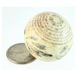 Vintage Hand Made Painted Clay Toy Marble 1-9/16'