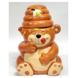 Bear, Bee Hive Eating Honey COOKIE JAR