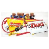7pc NASCAR Beanie Teddy Bears Die Cast Race Car +