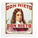 1923 Don Nieto Havana Cigar Card