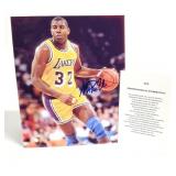 LAKERS MAGIC JOHNSON AUTOGRAPHED 8X10 PHOTO