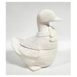 Vtg White Ceramic Mother Goose COOKIE JAR