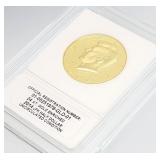 2014 24k Gold Enriched JFK Half Dollar Coin