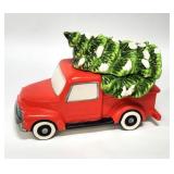 Cracker Barrel Truck & Christmas Tree COOKIE JAR