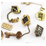 7pc 1/10 10K Gold Filled Pins, Necklace