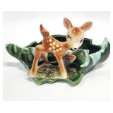 Vtg USA Pottery BAMBI Fawn Deer Planter, Figurine