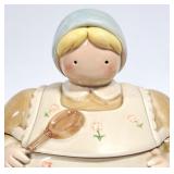 Vtg Otagiri Village Folks Ceramic COOKIE JAR