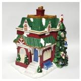 2002 SPODE Christmas Tree Village House COOKIE JAR