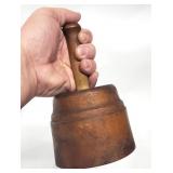 Antique Primitive Wood Butter Pat Mold