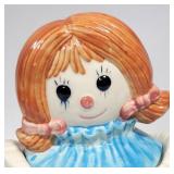 Vtg PoppyTrail CAL Raggedy Ann Doll COOKIE JAR