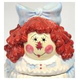 1999 Youngs Raggedy Ann Doll COOKIE JAR
