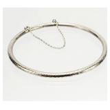 Sterling Silver .925 Jewelry Bangle Bracelet 7.41g