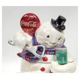 Coca ~ Cola Iridescent Snowman Coke COOKIE JAR