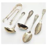 6pc Antique Silver Plate Flatware