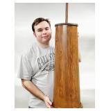 Tall Primitive Wood Cylinder Butter Churn