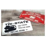 Gas Tractor Steam Engine License Plates