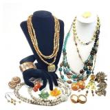 15pc Costume Jewelry, Necklace, Earrings +