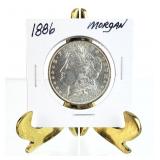 1886 MORGAN Silver Dollar, $1 Coin