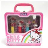Hello Kitty 4 PEZ Dispensers w/ Tin Case