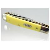 CASE XX 3207CV Yellow Mini Trapper Pocket Knife