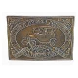 Solid Cast Metal FORD Model T Belt Buckle