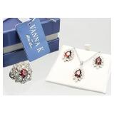 4pc Vanna K Bella Luce Jewlery Set