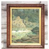 Antique Oil / Canvas Artist Signed Framed Painting