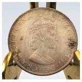 1964 Bermuda British Elizabeth II Silver Coin