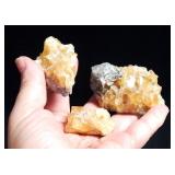 3) Calcite Crystal Clusters, Gemstones