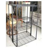 2) NSF Black Wire Shelving Units - Shelves