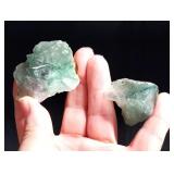 2) Fluorite Crystal Cluster Gemstones