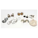 7 Pair .925 Sterling Silver Earrings Sets