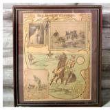 The Sunday Sentinel Framed Magazine Western Cowboy