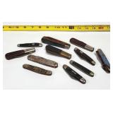 11) Folding Blade Pocket Knives, Knife