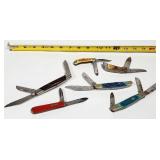 6) Multi Folding Blade Pocket Knives, Knife