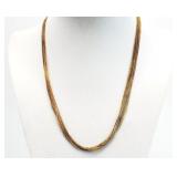 Sterling Silver Multi Strand Necklace 9.19 grams