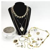 20+pc Gold & Silver Tone Costume Jewelry