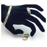 4pc Gold over Sterling Silver Jewelry Set 9.20g