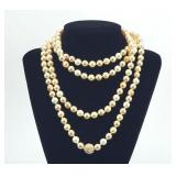 Hand Knotted Pearl Necklace