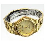 Vtg Gold Tone Pierre Cardin Men's Wrist Watch