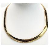 .925 Sterling Silver 18' 3/8w Necklace 33.99g