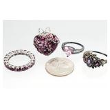 4pc .925 Sterling Silver Assorted Rings 18.68g