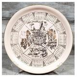 1954 Homer Laughlin China Jubilee Calendar Plate