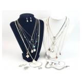 20+pc Sterling Silver Jewlery, Necklace 83.33g