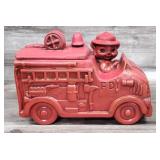 Vtg Twin Winton Smokey Bear Fire Truck Cookie Jar