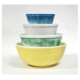 PYREX Primary Colors Mixing, Nesting Bowls as-is