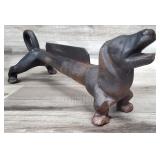 Antique Cast Iron Dachshund Dog Boot Scrapper
