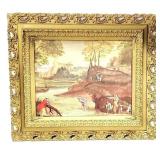 Landscape w/ Figures by Domenichino Framed Print