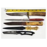 5) Fixed Blade Knives, Knife